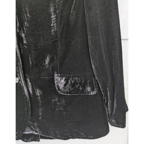 J. Jill Women's Size MP Velvet Jacket w/ Asian Knot Frog Closure & Buttons ~ New - Picture 4 of 15